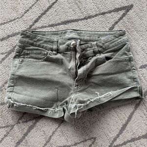 American Eagle Outfitters Women's Green Jean Shorts